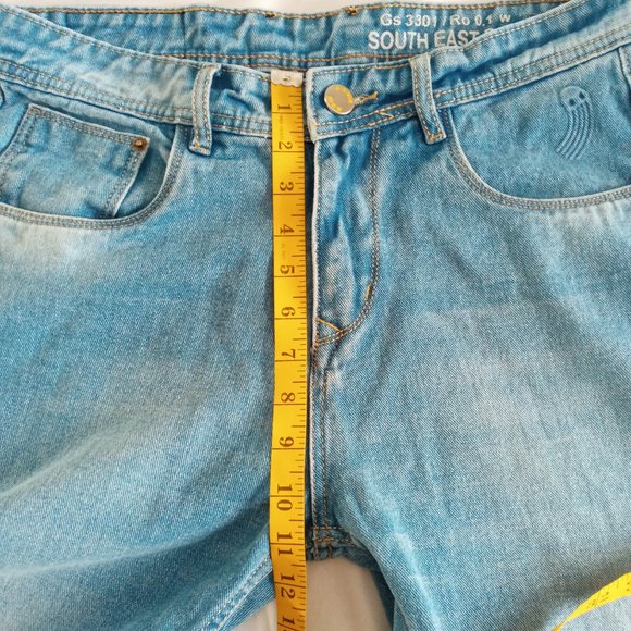 G Star Raw × Pharrell Williams 'For the Oceans' light wash jeans Size 32 NWOT - Picture 6 of 10